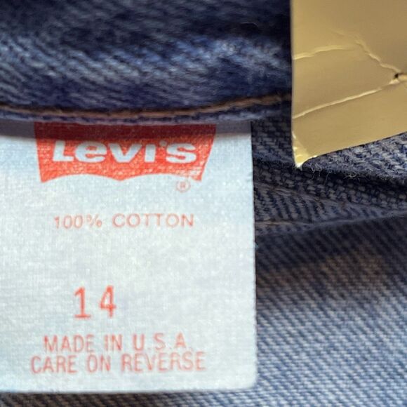 Levi’s Native Blue Vintage 1990 Deadstock NWT Denim Jeans Size 14 (equivalent to - Picture 8 of 13